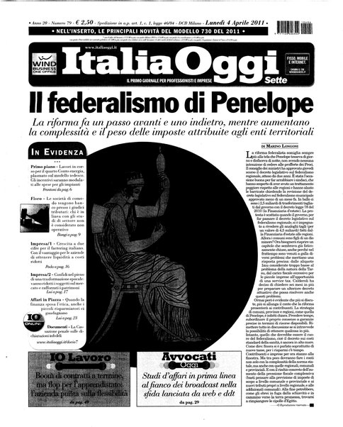 Italia oggi : quotidiano di economia finanza e politica